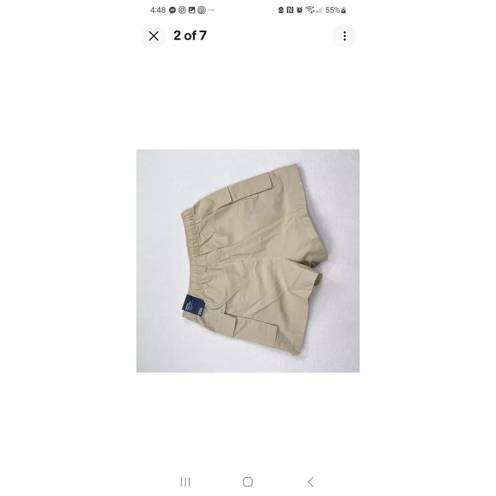 DSG XL‎ High Rise Woven Cargo Short Beige 3